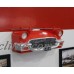 Ford Thunderbird Painted Red Resin Wall Decor w/ Glass Shelf & Lights: 7580-126 752203046056  382278278809